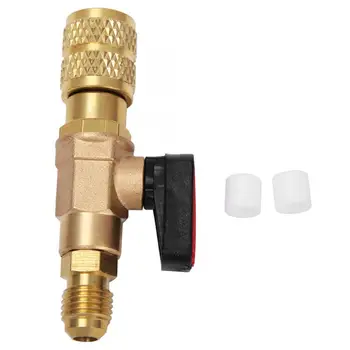 Brass R410 Refrigeration Ball Valve Adapter 45BAR Refrigerant Ball Valve Connector G1/4 G5/16
Brass R410 Refrigeration Ball Valve Adapter 45BAR Refrigerant Ball Valve Connector G1/4 G5/16