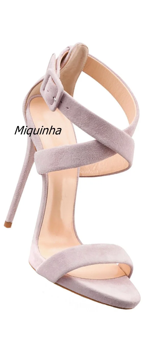 Elegant Beige Suede Stiletto Heel Dress Sandals Trendy Women Buckle Design Open Toe Heels Delicate Thin Heel Sandals
Elegant Beige Suede Stiletto Heel Dress Sandals Trendy Women Buckle Design Open Toe Heels Delicate Thin Heel Sandals