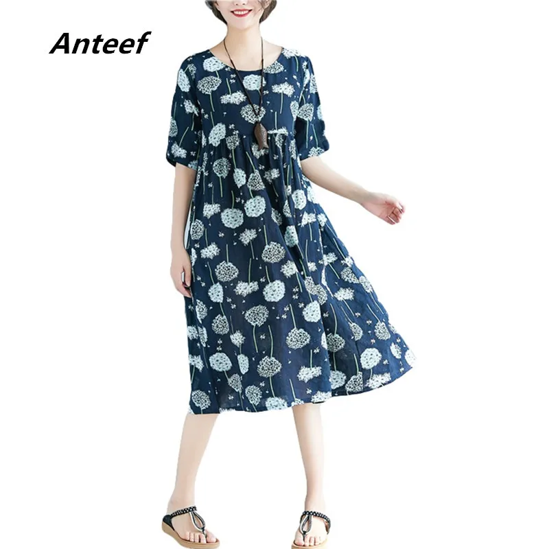 short sleeve plus size cotton linen vintage floral women casual loose midi summer dress elegant vestidos clothes 2019 dresses
short sleeve plus size cotton linen vintage floral women casual loose midi summer dress elegant vestidos clothes 2019 dresses