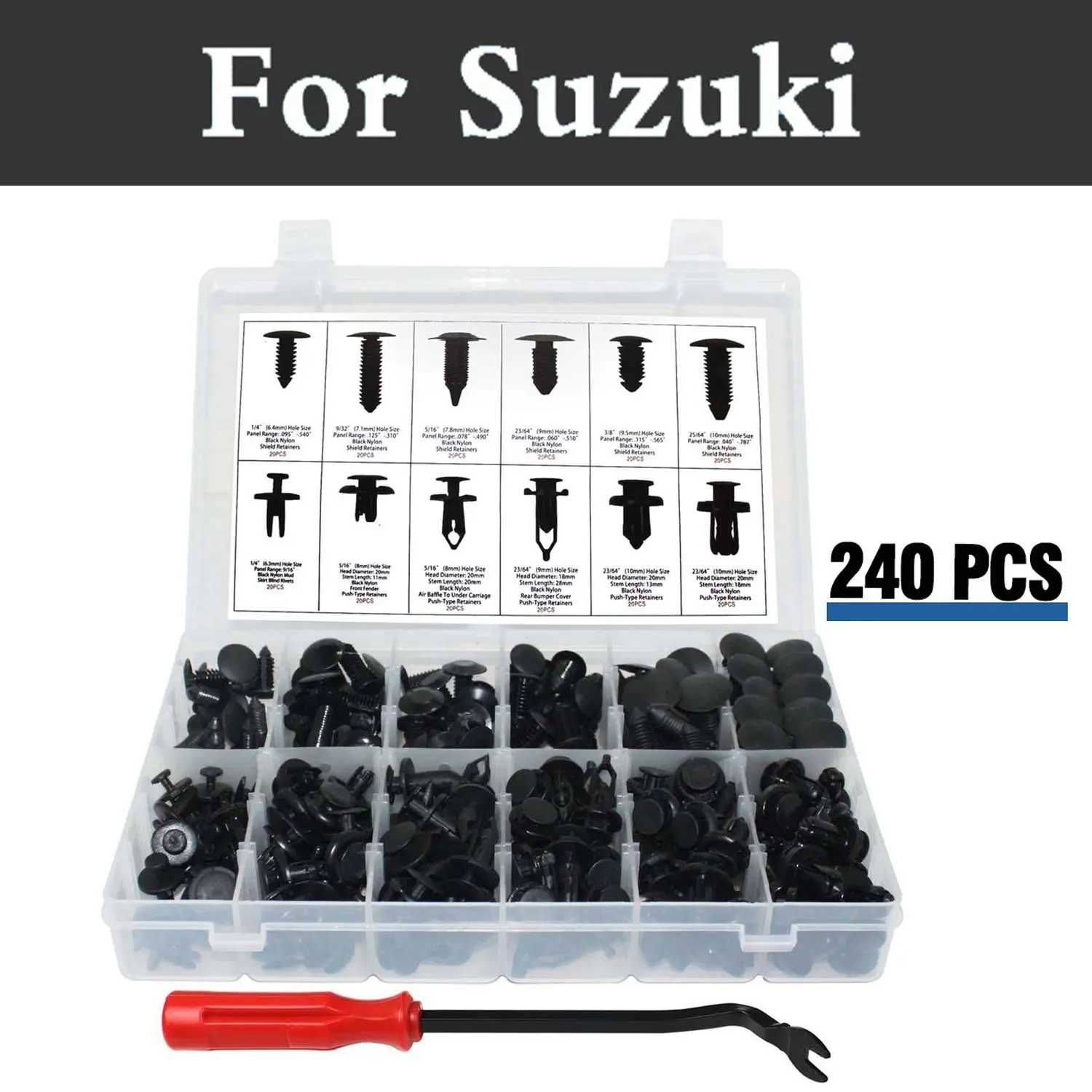 FORD PUSH TYPE RIVET Pack of 20