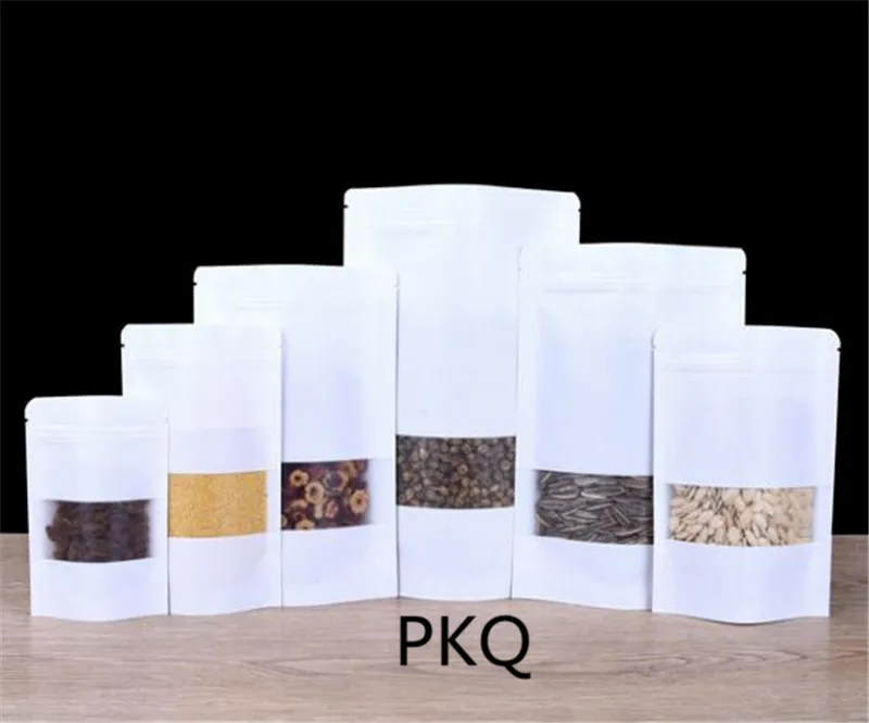 12x20cm Kraft Paper Pouch Favor Gift Bags Stand Up Food Zip Lock Packaging Coffee Bags window Wedding Candy Packaging Treat Bags
12x20cm Kraft Paper Pouch Favor Gift Bags Stand Up Food Zip Lock Packaging Coffee Bags window Wedding Candy Packaging Treat Bags