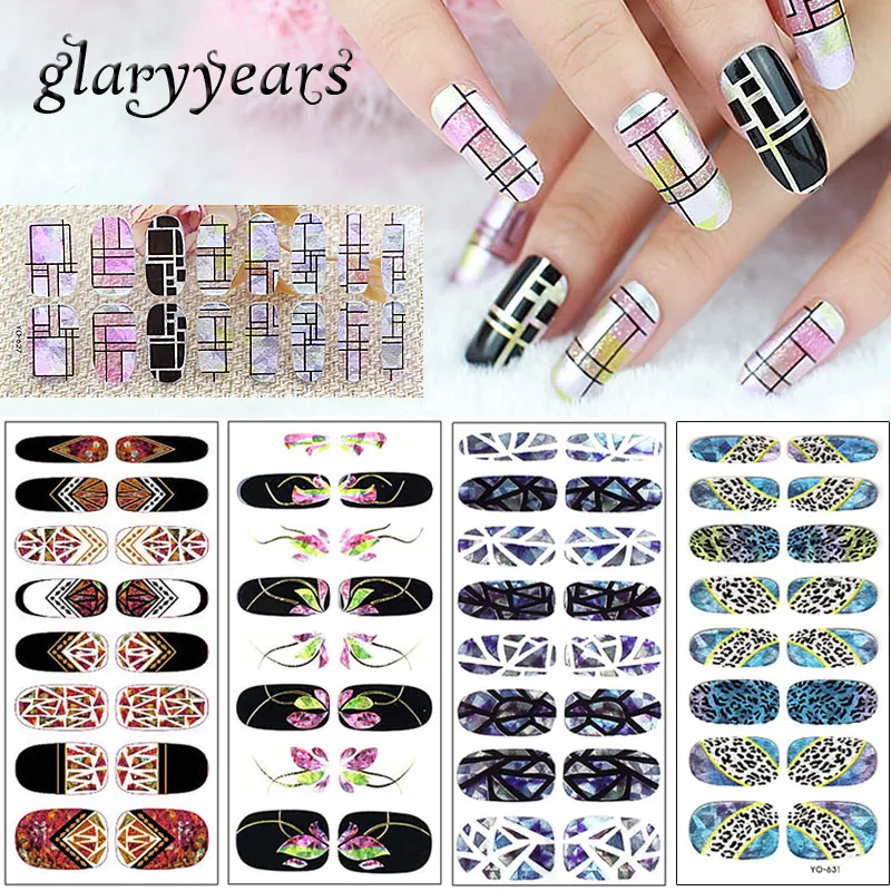 glaryyears 5 Pieces/lot Laser Glitter Nail Full Cover YO Sticker Wraps Transparent Half Vintage Pattern Nail Art Decal Glass New
glaryyears 5 Pieces/lot Laser Glitter Nail Full Cover YO Sticker Wraps Transparent Half Vintage Pattern Nail Art Decal Glass New