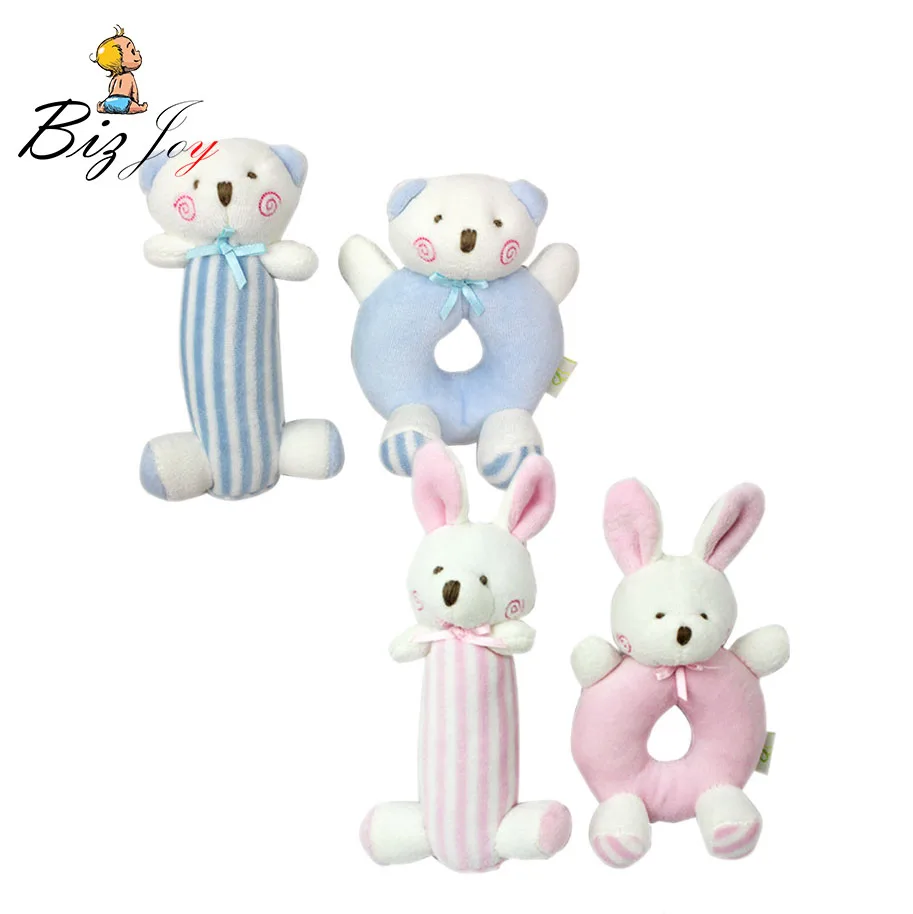 2Pcs/set 100% Cotton Pink Blue Rabbit Bear Plush Toy Infant Baby Crib Stroller Infant Newborn Bed Baby Circle Rattles Soft Play
2Pcs/set 100% Cotton Pink Blue Rabbit Bear Plush Toy Infant Baby Crib Stroller Infant Newborn Bed Baby Circle Rattles Soft Play