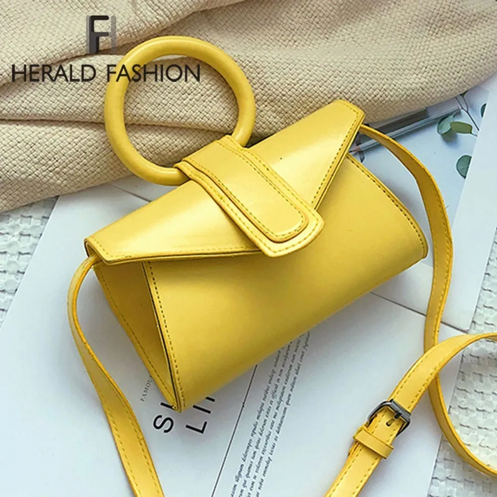 Herald Fashion Small Women Handbag Quality Leather Female Shoulder Bag Ring Handle Tote Casual Ladies' Messenger Crossbody Bag
Herald Fashion Small Women Handbag Quality Leather Female Shoulder Bag Ring Handle Tote Casual Ladies' Messenger Crossbody Bag