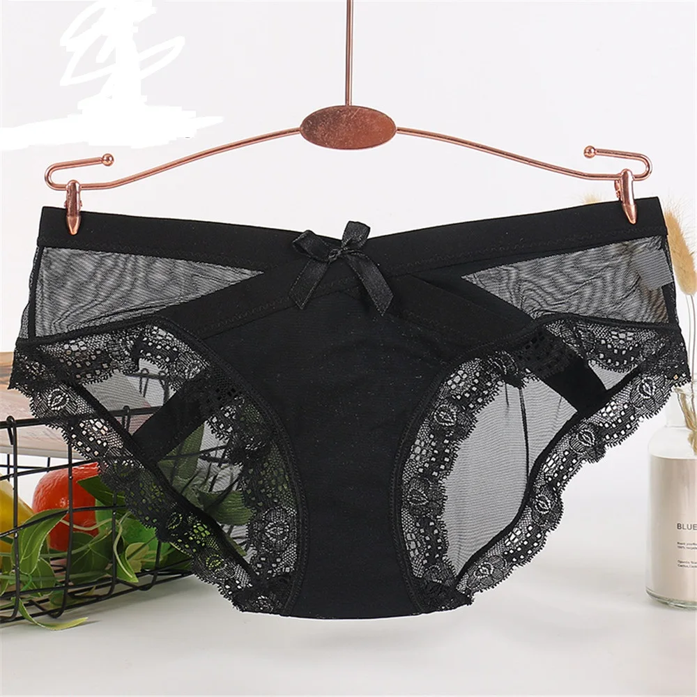 Big Size Breathable Briefs Lace Sexy Bowknot Hipster Panties For Women Low-Waist Lingerie Non-Trace Seamless Underwear Thongs
Big Size Breathable Briefs Lace Sexy Bowknot Hipster Panties For Women Low-Waist Lingerie Non-Trace Seamless Underwear Thongs