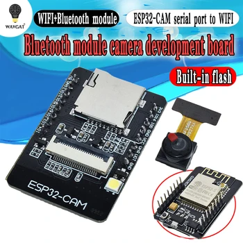 ESP32-CAM ESP-32S WiFi Module ESP32 serial to WiFi ESP32 CAM Development Board 5V Bluetooth with OV2640 Camera Module
ESP32-CAM ESP-32S WiFi Module ESP32 serial to WiFi ESP32 CAM Development Board 5V Bluetooth with OV2640 Camera Module