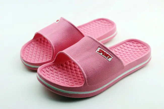 Summer Pure Color Lovers Household Disposable Bath Slippers Spa Hotel Slippers Bathroom Anti-skid Mens And Womens Soft Slide Slippers (25)