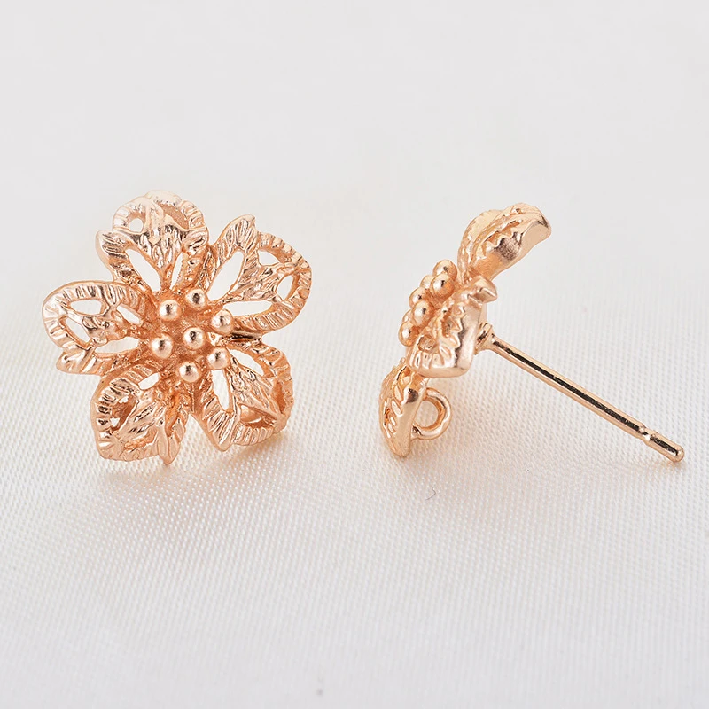 Flowers Base Earrings Hanger Connectors Charms Quality 24K Gold Color Brass for DIY Drop Earrings Jewelry Making Accessories
Flowers Base Earrings Hanger Connectors Charms Quality 24K Gold Color Brass for DIY Drop Earrings Jewelry Making Accessories