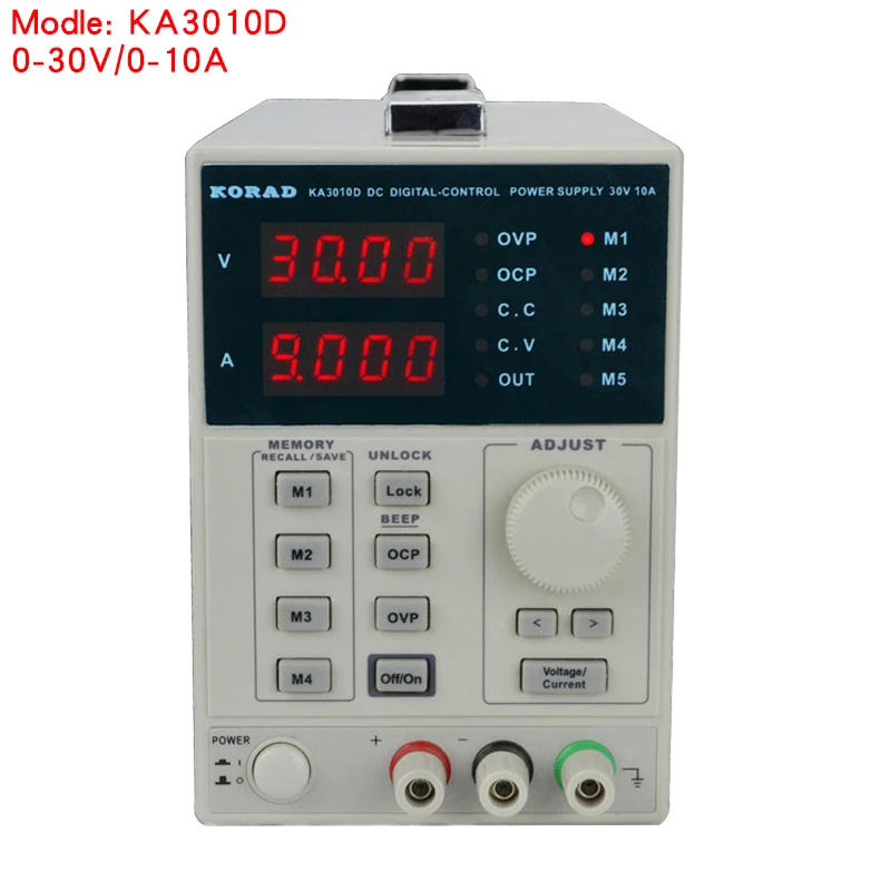 power-off memory function,10mV/1mA resolution, 30V 10A Genuine adjustable DC voltage regulator full digital control power supply
power-off memory function,10mV/1mA resolution, 30V 10A Genuine adjustable DC voltage regulator full digital control power supply