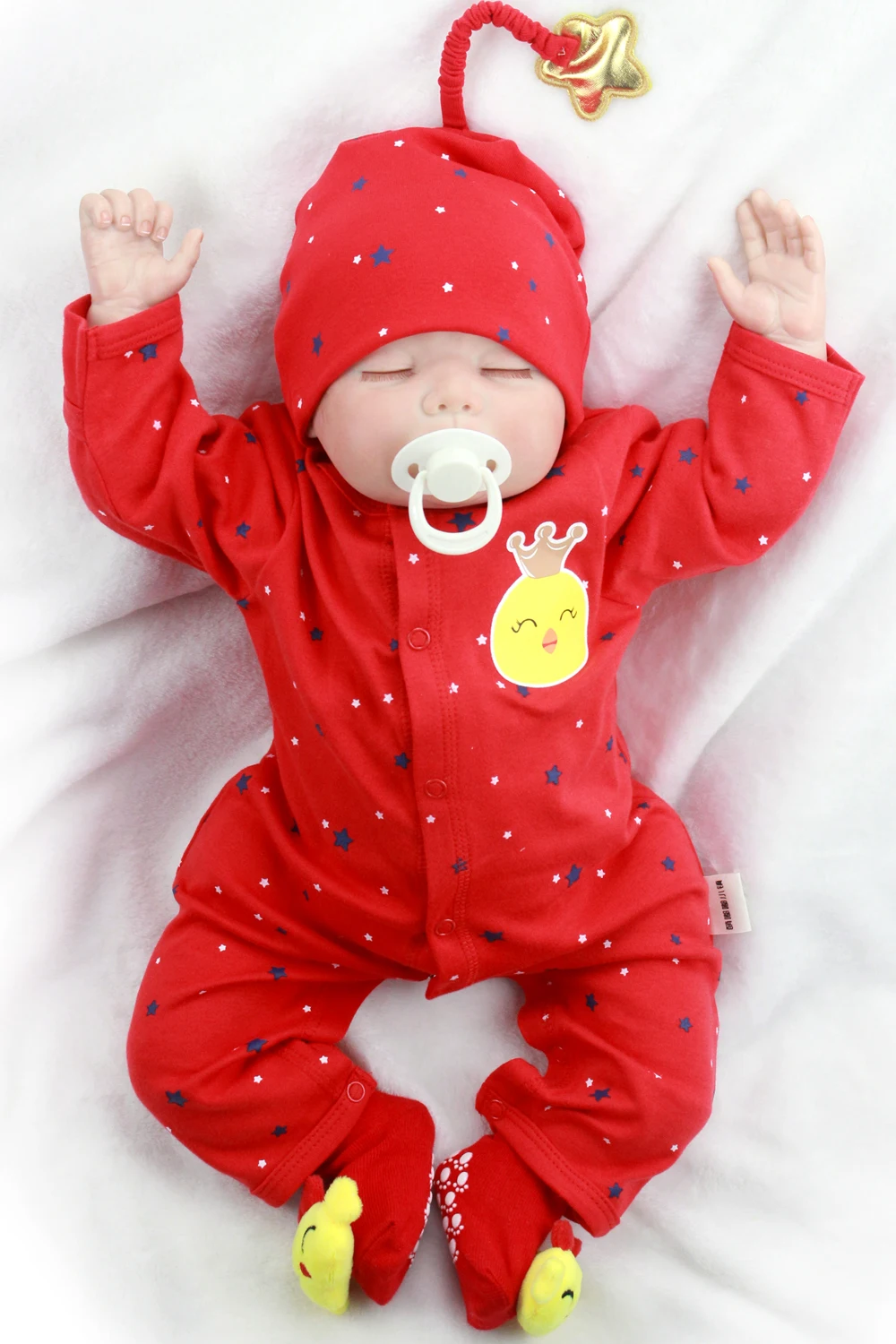 Кукла bebes renborn 55 см/22 дюйма Реалистичная мягкая силиконовая кукла Reborn Baby для