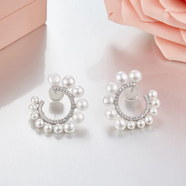 KAKANY Original 1:1 High Quality 925 Sterling Silver 12 Natural Freshwater Pearl Stud Earrings European Women's Fashion Jewelry
KAKANY Original 1:1 High Quality 925 Sterling Silver 12 Natural Freshwater Pearl Stud Earrings European Women's Fashion Jewelry