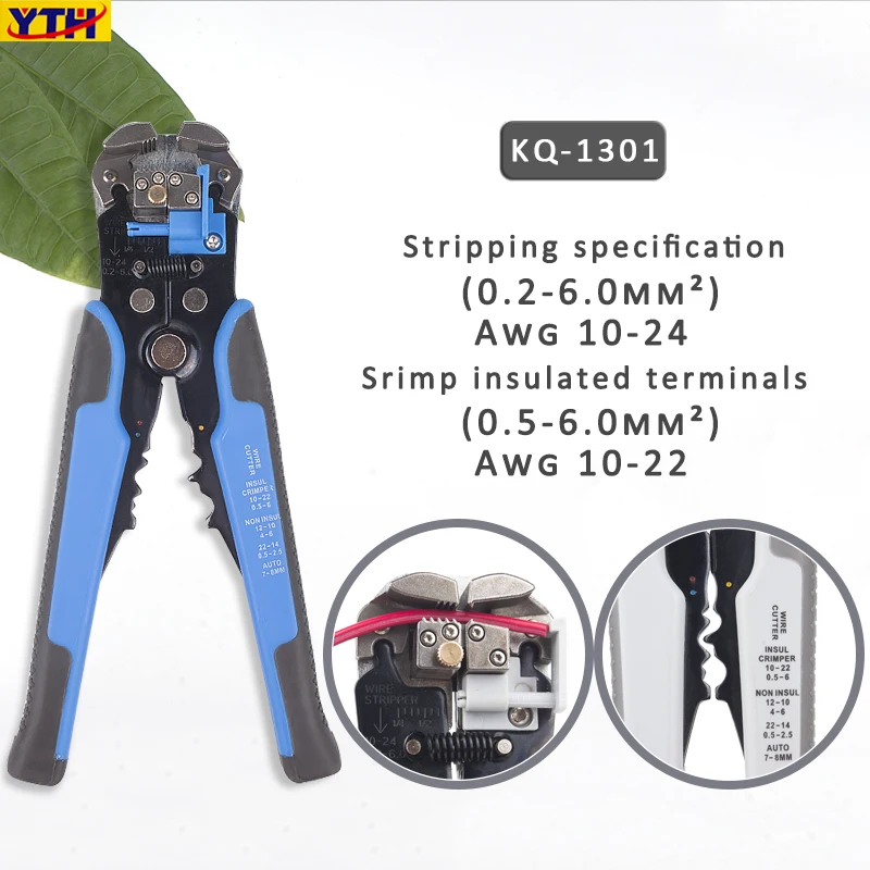 YTH Cable Wire Stripper Cutter Crimper Automatic multifunction Crimper Automatic electrical repair diagnostic-0.2-6.0mm2 tool
YTH Cable Wire Stripper Cutter Crimper Automatic multifunction Crimper Automatic electrical repair diagnostic-0.2-6.0mm2 tool