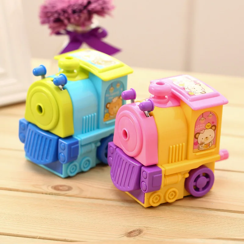 Deli Stationery For Children Cartoon Train Manual Pencil Sharpener Cute Roller-blades for Students School / Home Pupil Supplies
Deli Stationery For Children Cartoon Train Manual Pencil Sharpener Cute Roller-blades for Students School / Home Pupil Supplies