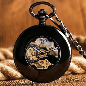 YISUYA Creative Retro Black Hollow Vintage Steampunk Auto Mechanical Pocket Watch Men Chain Pendant Self Wind Watches Mens Clock
YISUYA Creative Retro Black Hollow Vintage Steampunk Auto Mechanical Pocket Watch Men Chain Pendant Self Wind Watches Mens Clock