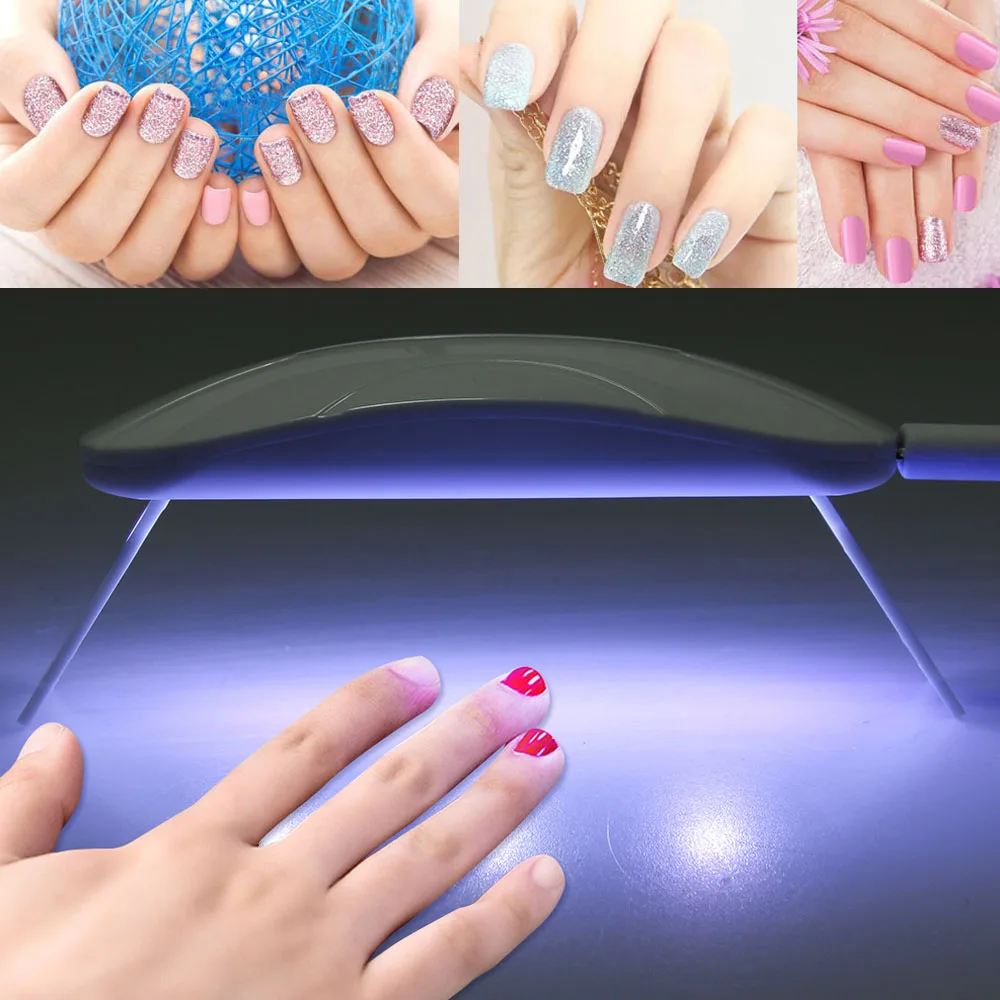 6W White Nail Dryer 3 LEDS Lamp Nail Art Tools Machine UV LED Lamp Portable Micro USB Cable Home Use Nail UV Gel Varnish Dryer
6W White Nail Dryer 3 LEDS Lamp Nail Art Tools Machine UV LED Lamp Portable Micro USB Cable Home Use Nail UV Gel Varnish Dryer