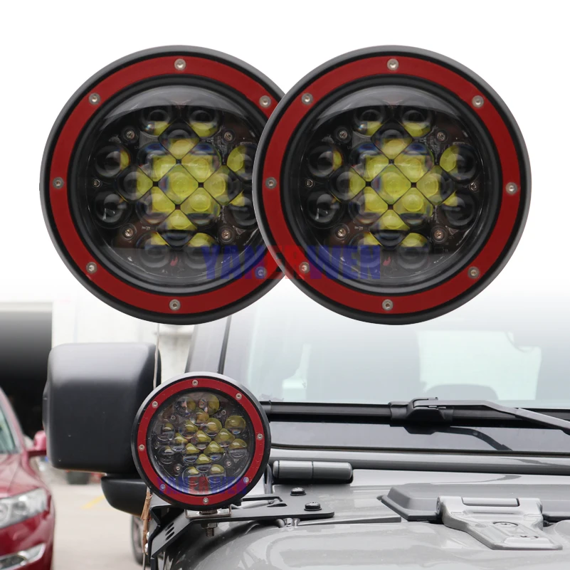 2Pcs 51W Round 5" Led Work Light Spot Off Road Fog Driving Roof Bar Bumper for Jeep SUV Boat 4x4 Off Road Led Lamp
2Pcs 51W Round 5" Led Work Light Spot Off Road Fog Driving Roof Bar Bumper for Jeep SUV Boat 4x4 Off Road Led Lamp