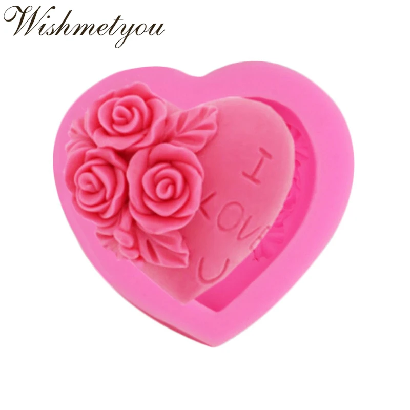 WISHMETYOU 3D Love Heart Rose Flower Silicone Soap Mold For Cake Decorating Tools Food Grade Fondant Moulds Candle Clay Crafts
WISHMETYOU 3D Love Heart Rose Flower Silicone Soap Mold For Cake Decorating Tools Food Grade Fondant Moulds Candle Clay Crafts