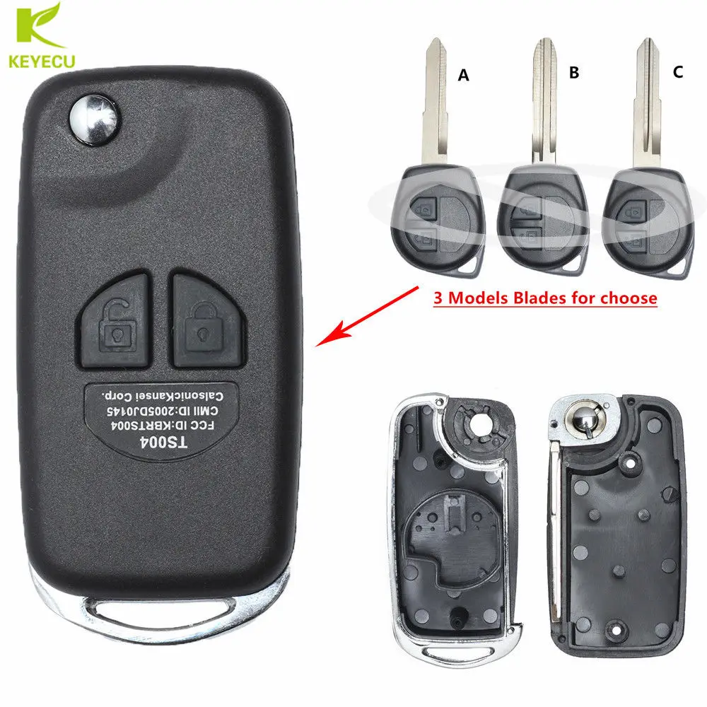 KEYECU Replacement Folding Modified Remote Shell Case 2 Button for Suzuki Grand Vitara Swift Ignis SX4 Liana
KEYECU Replacement Folding Modified Remote Shell Case 2 Button for Suzuki Grand Vitara Swift Ignis SX4 Liana