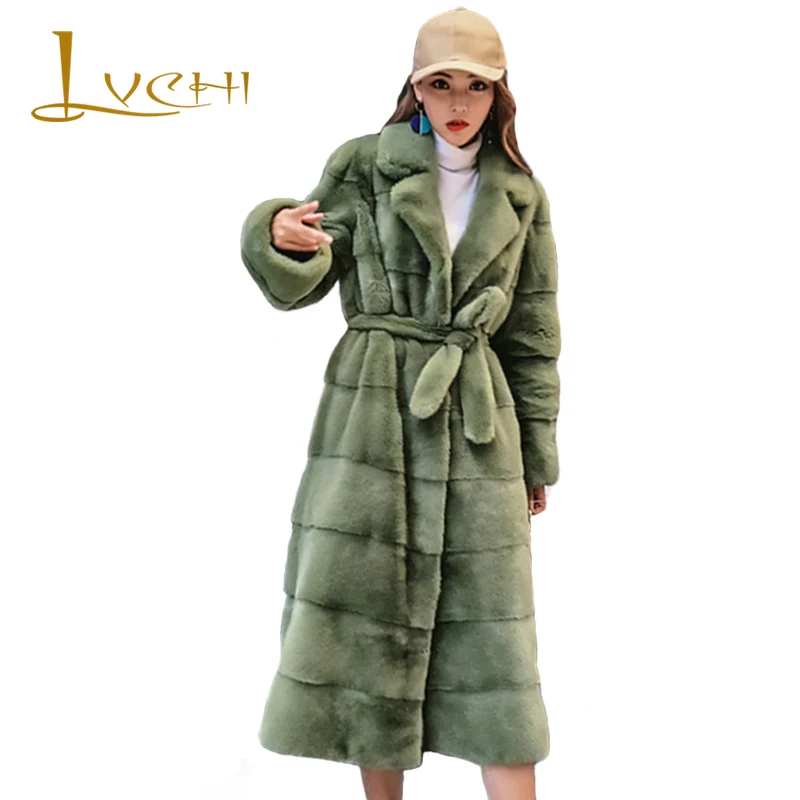 LVCHI Winter Female Sashes Long Coats Import Real mink jacket High-grade velvet Natural fur mink Women's clothing Suit collar
LVCHI Winter Female Sashes Long Coats Import Real mink jacket High-grade velvet Natural fur mink Women's clothing Suit collar