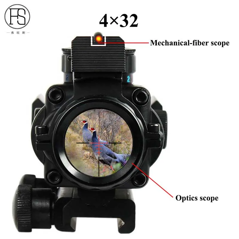 Hot Sale Tactical 4x32 Rifle Scope Front Rear Sights Hunting Shooting Sniper Scope Mini Red Dot Airsoft Sight Scopes Riflescope
Hot Sale Tactical 4x32 Rifle Scope Front Rear Sights Hunting Shooting Sniper Scope Mini Red Dot Airsoft Sight Scopes Riflescope