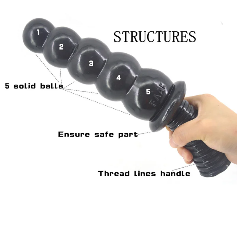 Anal Sex Toys Sexuales Anal Plugs Butt Plugs Huge Anal Dildo 30cm Long Butt Plug Beads with Handles Adult Toys 17