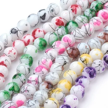 20 Stand Baking Painted Drawbench Glass Beads Strands Round Mixed Color 8mm For DIY Jewelry Accessories Finding Making Necklaces
20 Stand Baking Painted Drawbench Glass Beads Strands Round Mixed Color 8mm For DIY Jewelry Accessories Finding Making Necklaces