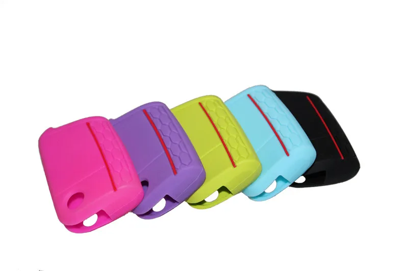 Car Accessories Key Case Key Bag Key Cover For Volkswagen VW Golf 7 mk7 Skoda Octavia A7 Silicone Key Portect Case car-styling