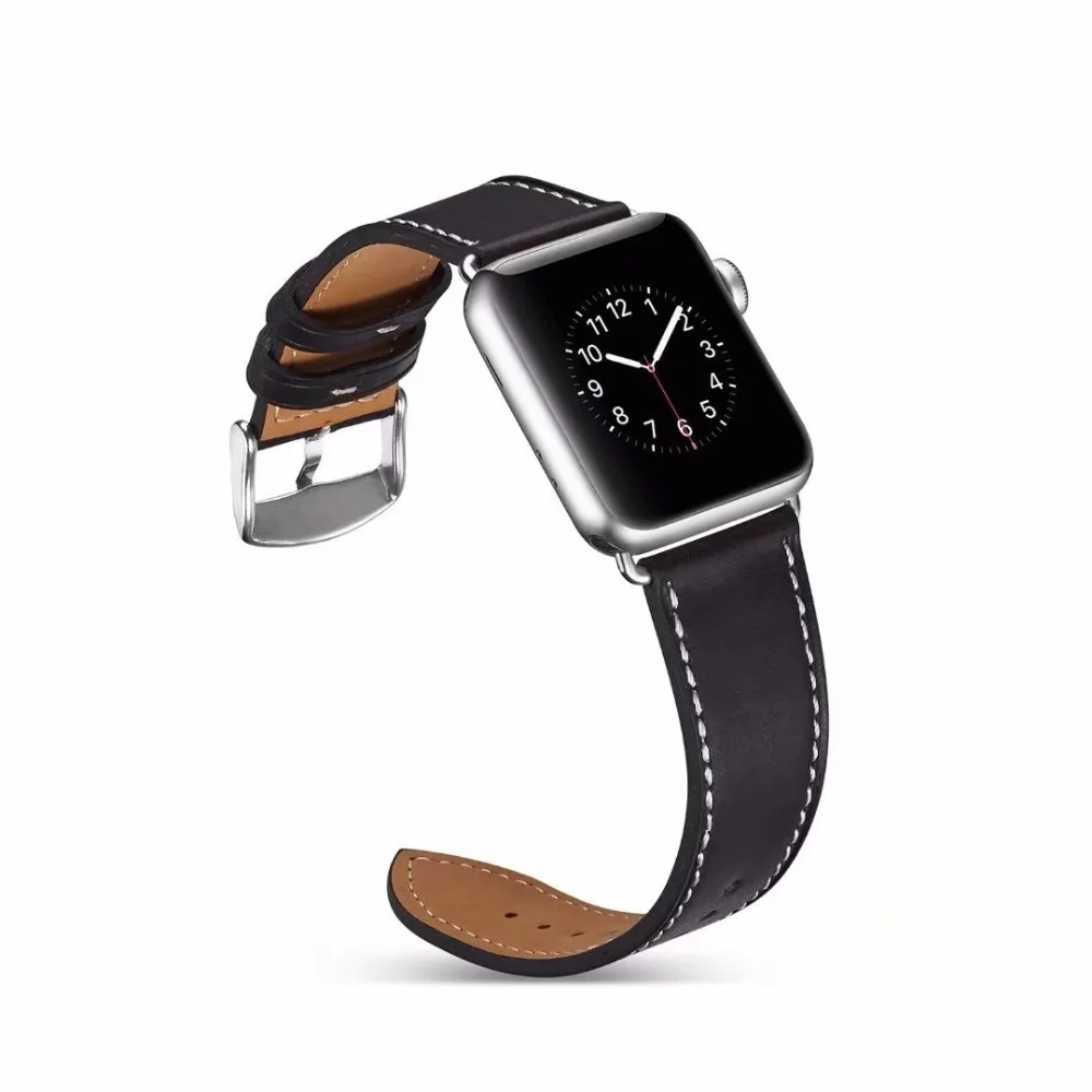 Band for Apple Watch 38/40mm 42/44mm Series 1 2 3 4 Genuine Leather Wristwatch Strap Loop Bracelet Replacement iwatch Belt.
Band for Apple Watch 38/40mm 42/44mm Series 1 2 3 4 Genuine Leather Wristwatch Strap Loop Bracelet Replacement iwatch Belt.