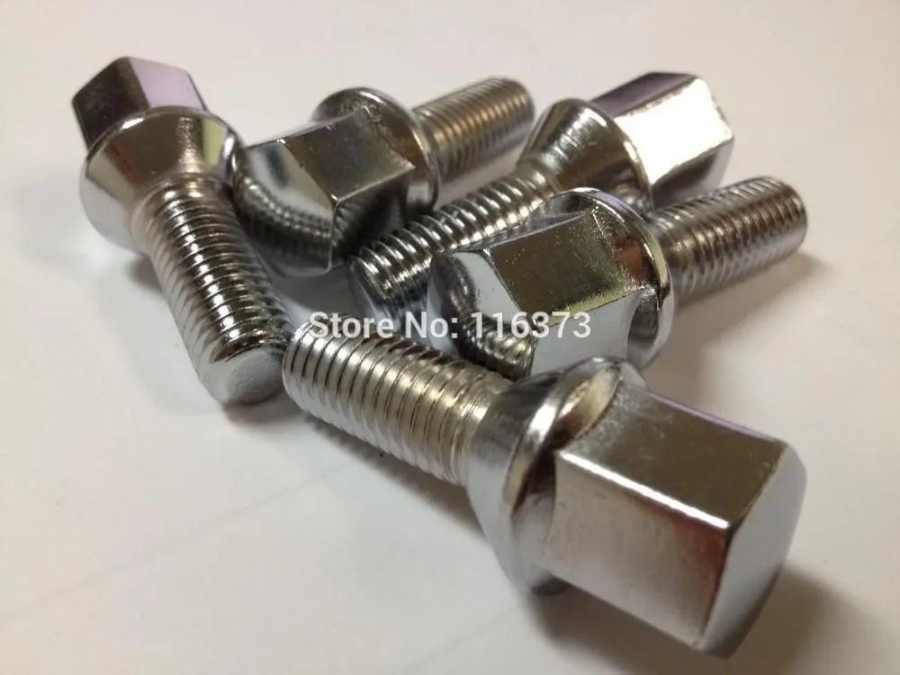 

4pc Extended Lug Bolts 14x1.5 30mm Shank 14mm x 1.5 Conical cone Seat 56mm Overall 17mm Hex