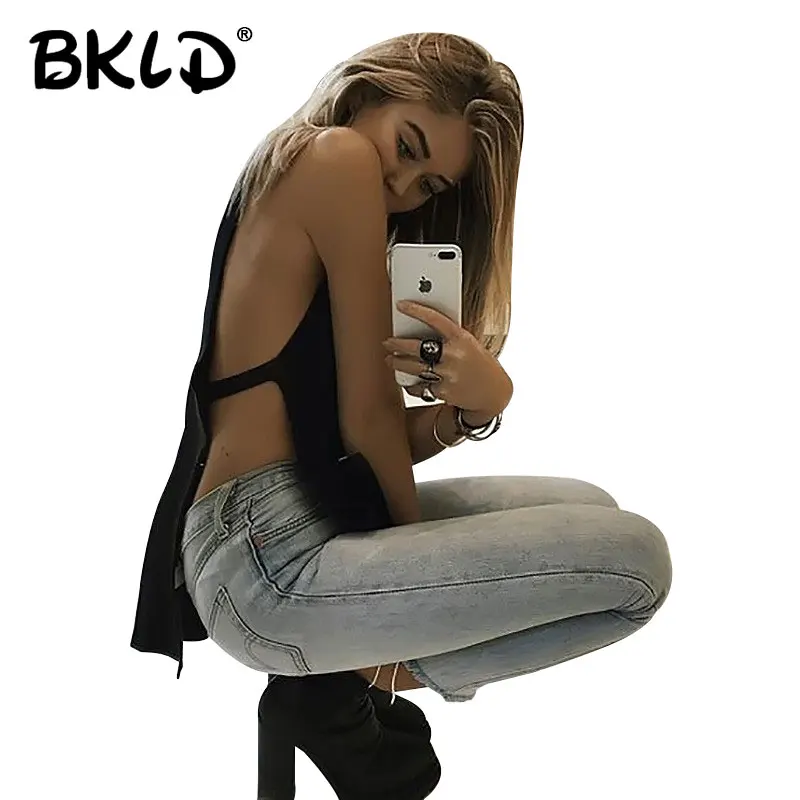 BKLD 2017 Women Vest Fashion Tops Female Black Sleeveless Side Open Lace Up Sexy V-neck Women Tops
BKLD 2017 Women Vest Fashion Tops Female Black Sleeveless Side Open Lace Up Sexy V-neck Women Tops