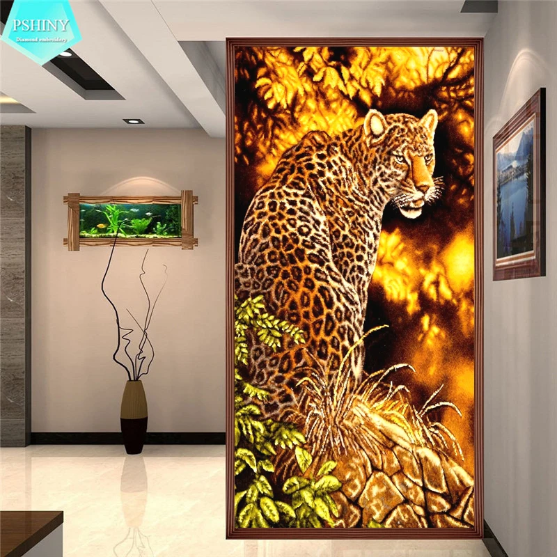 PSHINY 5D DIY diamond embroidery sale Leopard Animal pictures of rhinestones Full drill Square diamond paintings New arrivals
PSHINY 5D DIY diamond embroidery sale Leopard Animal pictures of rhinestones Full drill Square diamond paintings New arrivals