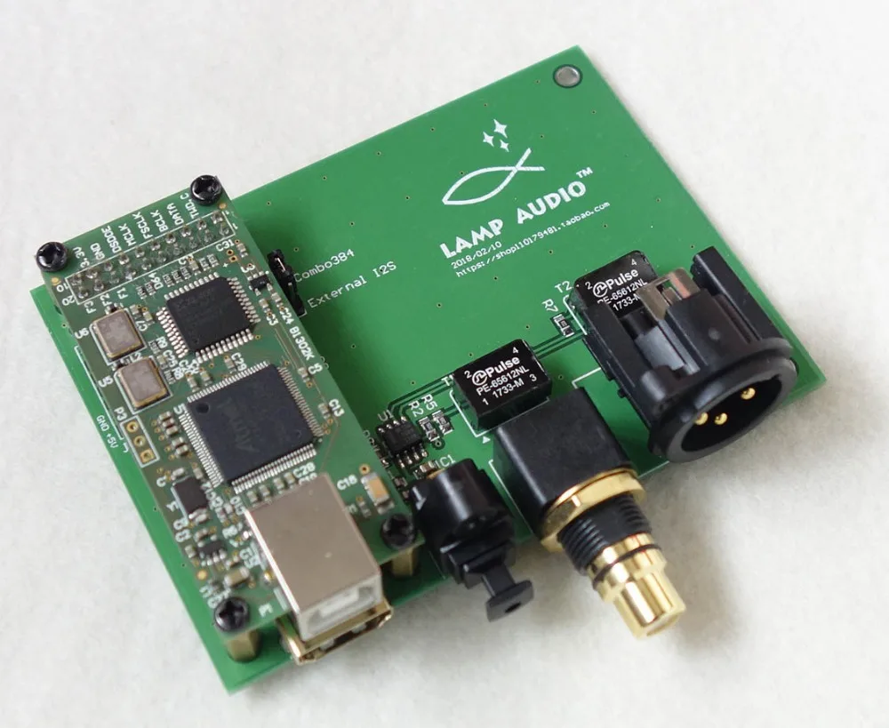 XMOS Amanero Italian digital interface USB to I2S / IIS coaxial fiber SPDIF AES output board
XMOS Amanero Italian digital interface USB to I2S / IIS coaxial fiber SPDIF AES output board