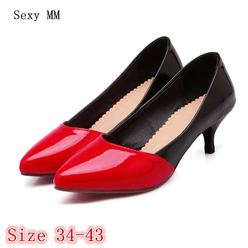 Low High Heels Women Pumps High Heel Shoes Stiletto Woman Party Wedding Shoes Kitten Heels scarpin Plus Size 34 - 40 41 42 43
Low High Heels Women Pumps High Heel Shoes Stiletto Woman Party Wedding Shoes Kitten Heels scarpin Plus Size 34 - 40 41 42 43