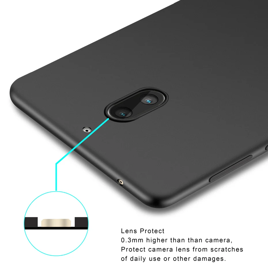 Jderv 2018 Case For Nokia 6 6.1 2017 Soft Silicone Back Cover Case For Nokia 6 2018 Soft Matte Phone Case Cover Shockproof 360 (1)