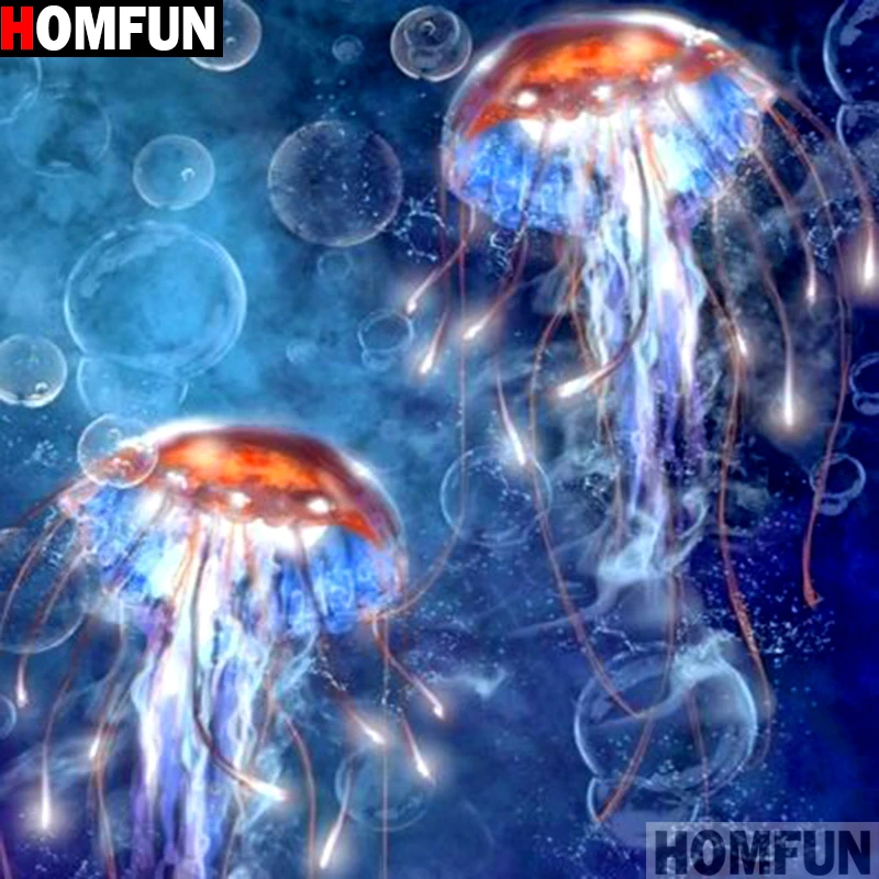 Алмазная живопись HOMFUN Медуза алмазная вышивка с квадратными/круглыми стразами 5D