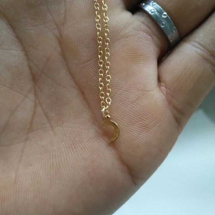 10 cute small silvery moon necklace star sky universe planet little half moon necklace simple crescent Eclipse necklace jewelry
10 cute small silvery moon necklace star sky universe planet little half moon necklace simple crescent Eclipse necklace jewelry