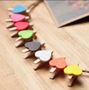 150PCS/lot colorful Heart shape Wood Clip Special Gift Wooden Clip Mini Bag Clip Paper Clip wood pegs Students' DIY Tools
150PCS/lot colorful Heart shape Wood Clip Special Gift Wooden Clip Mini Bag Clip Paper Clip wood pegs Students' DIY Tools