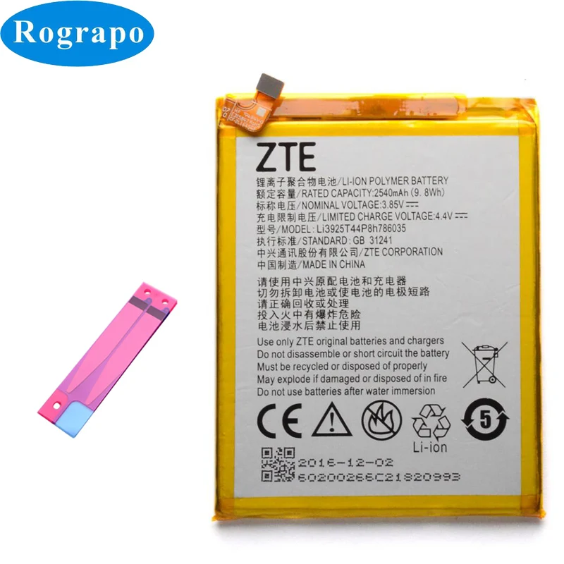 2540mAh Li3925T44P8h786035 Replacement Battery For ZTE Blade V7 Z10 BA910 A910 A512 Xiaoxian 4 BV0701 Mobile Phone Batteries
2540mAh Li3925T44P8h786035 Replacement Battery For ZTE Blade V7 Z10 BA910 A910 A512 Xiaoxian 4 BV0701 Mobile Phone Batteries