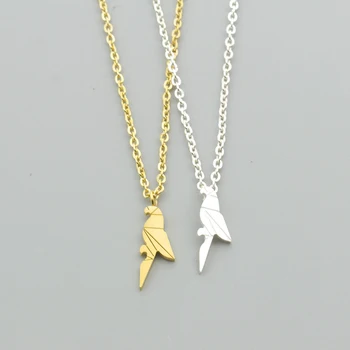 Wholesale 10pcs/lot Origami Parrot Pendant Necklace Women Men Jewelry Stainless Steel Chain Eagle Hawk Gold Choker Bijoux Femme
Wholesale 10pcs/lot Origami Parrot Pendant Necklace Women Men Jewelry Stainless Steel Chain Eagle Hawk Gold Choker Bijoux Femme