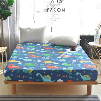 100%Cotton Cartoon Color Dinosaurs Pattern Fitted Sheet Stripe Mattress Cover Four Corners With Elastic Band Bed Sheet pillowcas
100%Cotton Cartoon Color Dinosaurs Pattern Fitted Sheet Stripe Mattress Cover Four Corners With Elastic Band Bed Sheet pillowcas