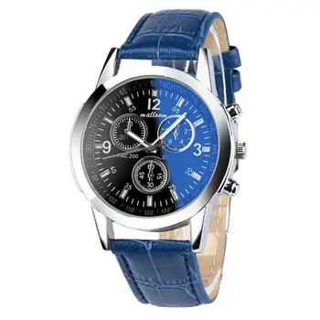 Hot 2017 Luxury Fashion Faux Leather Mens Blue Ray Glass Quartz Analog Watches Gift relogio masculino Uhren relojes OC14
Hot 2017 Luxury Fashion Faux Leather Mens Blue Ray Glass Quartz Analog Watches Gift relogio masculino Uhren relojes OC14