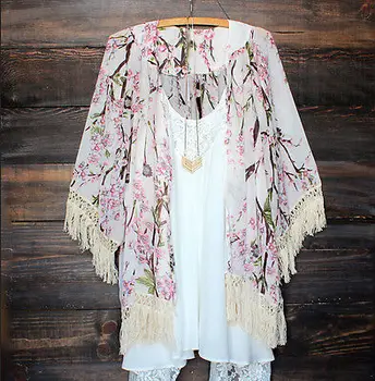 2017 Women Vintage Cardigan Floral Print Cherry Blossoms Tops Beach Cover Up Lace Kimono Tassel Thin White Blends
2017 Women Vintage Cardigan Floral Print Cherry Blossoms Tops Beach Cover Up Lace Kimono Tassel Thin White Blends