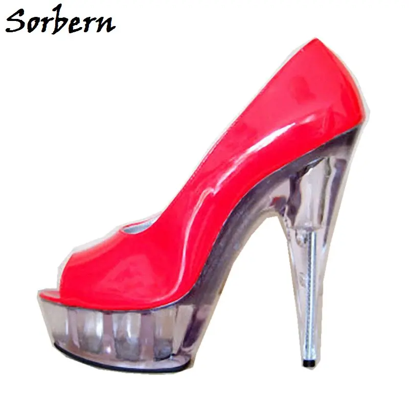 Sorbern Transparent Heels Pumps Fashion Designer Brand Luxury Women Shoes Custom Color Spring High Heels Platform Size 10 Pumps
Sorbern Transparent Heels Pumps Fashion Designer Brand Luxury Women Shoes Custom Color Spring High Heels Platform Size 10 Pumps