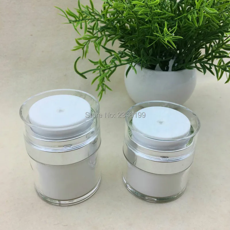 Acrylic Cream Jar 30g Empty Lotion Pump 15g Acrylic Cream Pump Cosmetic Container 50g Empty Cream Jar Emulsion Pump (2)