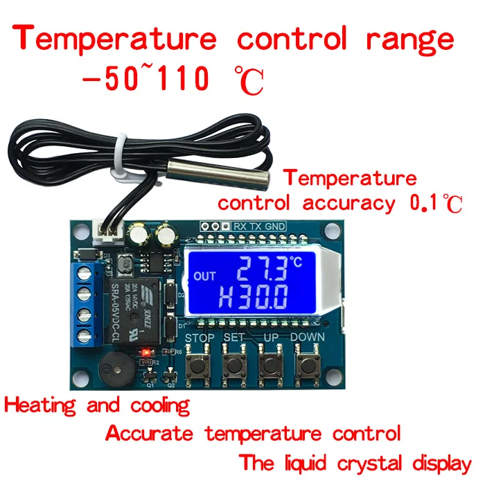 WAVGAT XY-T01 Digital Thermostat Heating Refrigeration Digital temperature control switch temperature controller module
WAVGAT XY-T01 Digital Thermostat Heating Refrigeration Digital temperature control switch temperature controller module