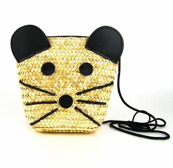 Fashion Diagonal Package Messenger Lovely Straw Bag Summer Mouse Face Weave Beach Shoulder Bags Tote Shopping Handbag 1pcs
Fashion Diagonal Package Messenger Lovely Straw Bag Summer Mouse Face Weave Beach Shoulder Bags Tote Shopping Handbag 1pcs