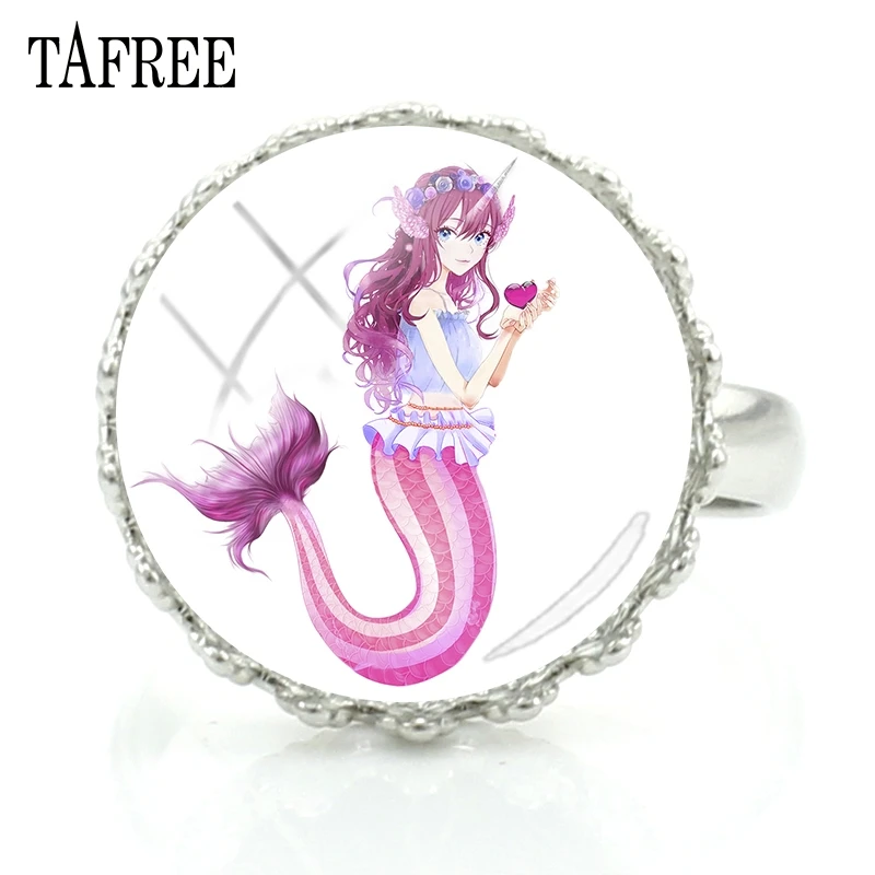 TAFREE Mermaid Elves Crown Rings Glass Cabochon Handcraft Classic Attractive Rings Silver Plated Birthday Gifts Keepsake Jewelry
TAFREE Mermaid Elves Crown Rings Glass Cabochon Handcraft Classic Attractive Rings Silver Plated Birthday Gifts Keepsake Jewelry
