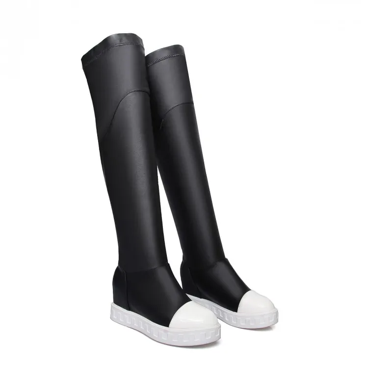 Big size Brand Design Patch Color Over the Knee Boots Thick Sole Platform Slim Long Boots Casual Women Boots School Style 9022
Big size Brand Design Patch Color Over the Knee Boots Thick Sole Platform Slim Long Boots Casual Women Boots School Style 9022
