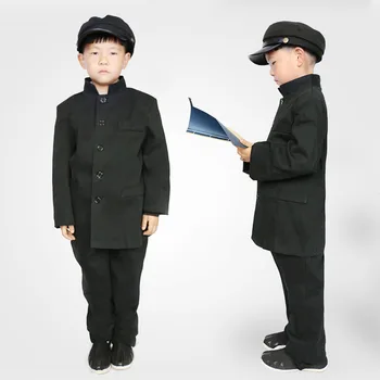 1930s Baby Boys School Uniform Graduation Costume Children Chinese Tunic Suit Black Stage Performance Clothes Cosplay Clothing
1930s Baby Boys School Uniform Graduation Costume Children Chinese Tunic Suit Black Stage Performance Clothes Cosplay Clothing