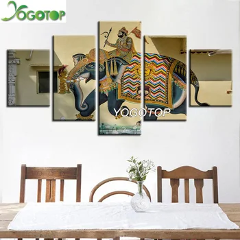 YOGOTOP DIY Diamond Painting Cross Stitch Kit Full Diamond Embroidery 5D Diamond Mosaic Home decor India elephan 5pcs ML435 
YOGOTOP DIY Diamond Painting Cross Stitch Kit Full Diamond Embroidery 5D Diamond Mosaic Home decor India elephan 5pcs ML435